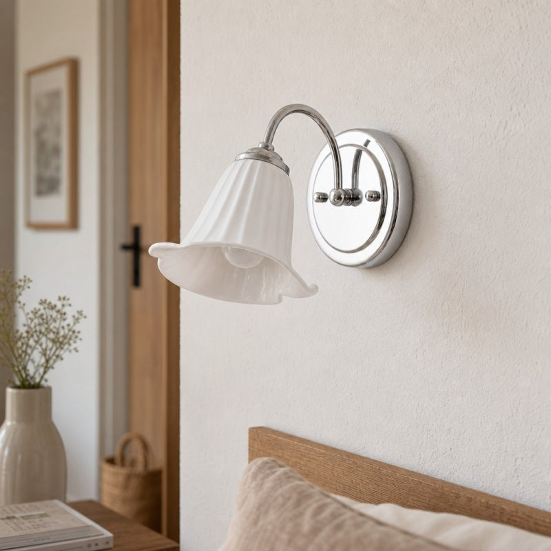 Celvane Elegant Calla Lily Wall Lamp – French Minimalist Bedroom and Living Room Lighting