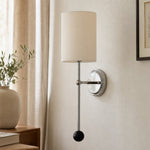 Cargar imagen en el visor de la Galería, Cumoris Pleated Wall Lamp – French Inspired Bedside and Living Room Accent Light