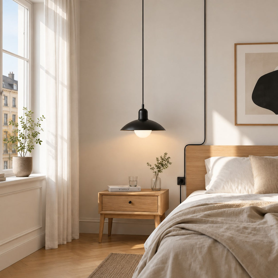 Mid Century Bauhaus Dining Room Plug-in Pendant Light