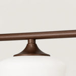 Load image into Gallery viewer, Coffee Brown bar joint and shade mount detail