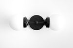 Load image into Gallery viewer, Lumio Globe Modern Geometric Sconce - Two Light Bathroom Vanity Lighting
