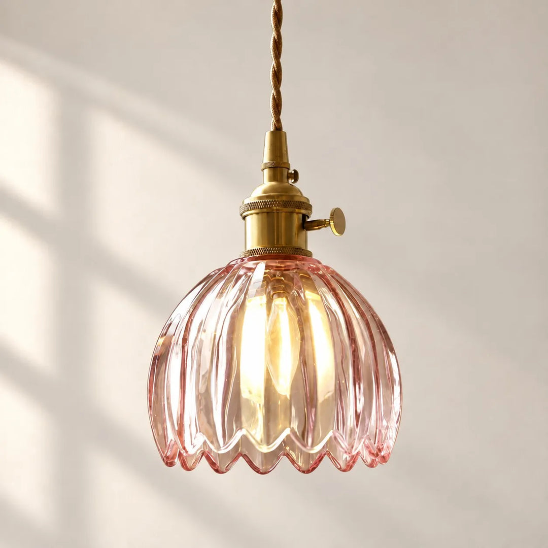 Nordic Colorful Flower Glass Pendant Lamp