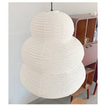 Bild in Gallery-Viewer laden, Beige Mulberry Paper Swag Pendant Light