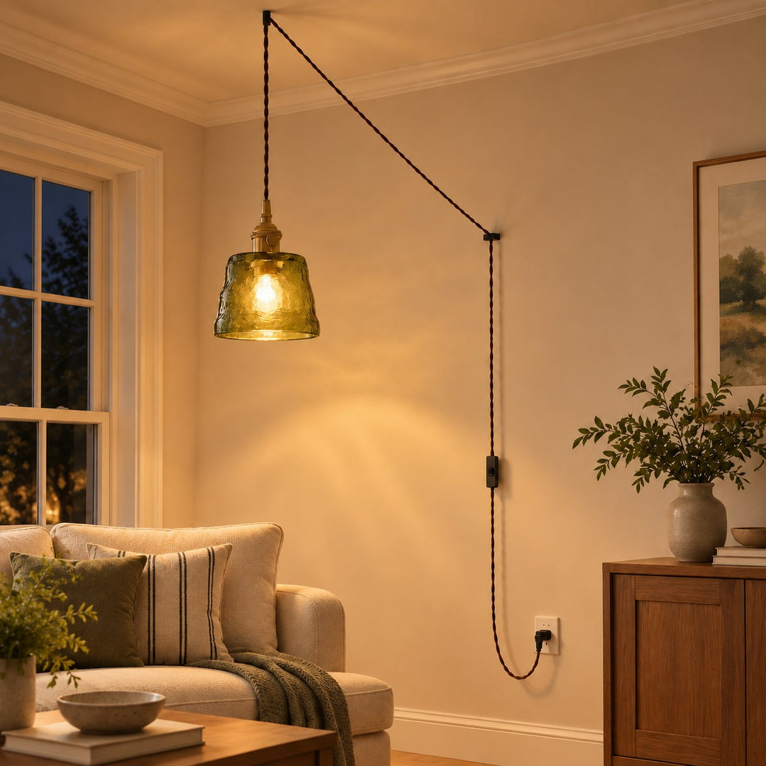 Molded Glass Plug-In Pendant