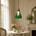 Load image into Gallery viewer, French country ripple glass light fixture