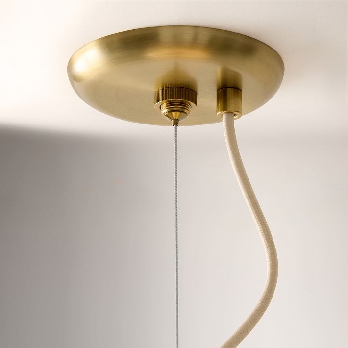 Lámpara colgante minimalista de cristal Lumivelle: diseño regulable en altura