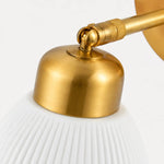 Load image into Gallery viewer, Adjustable brass joint and ceramic shade detail