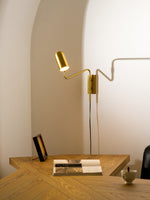 Load image into Gallery viewer, Adjustable Arm Plug In Wall Lamp