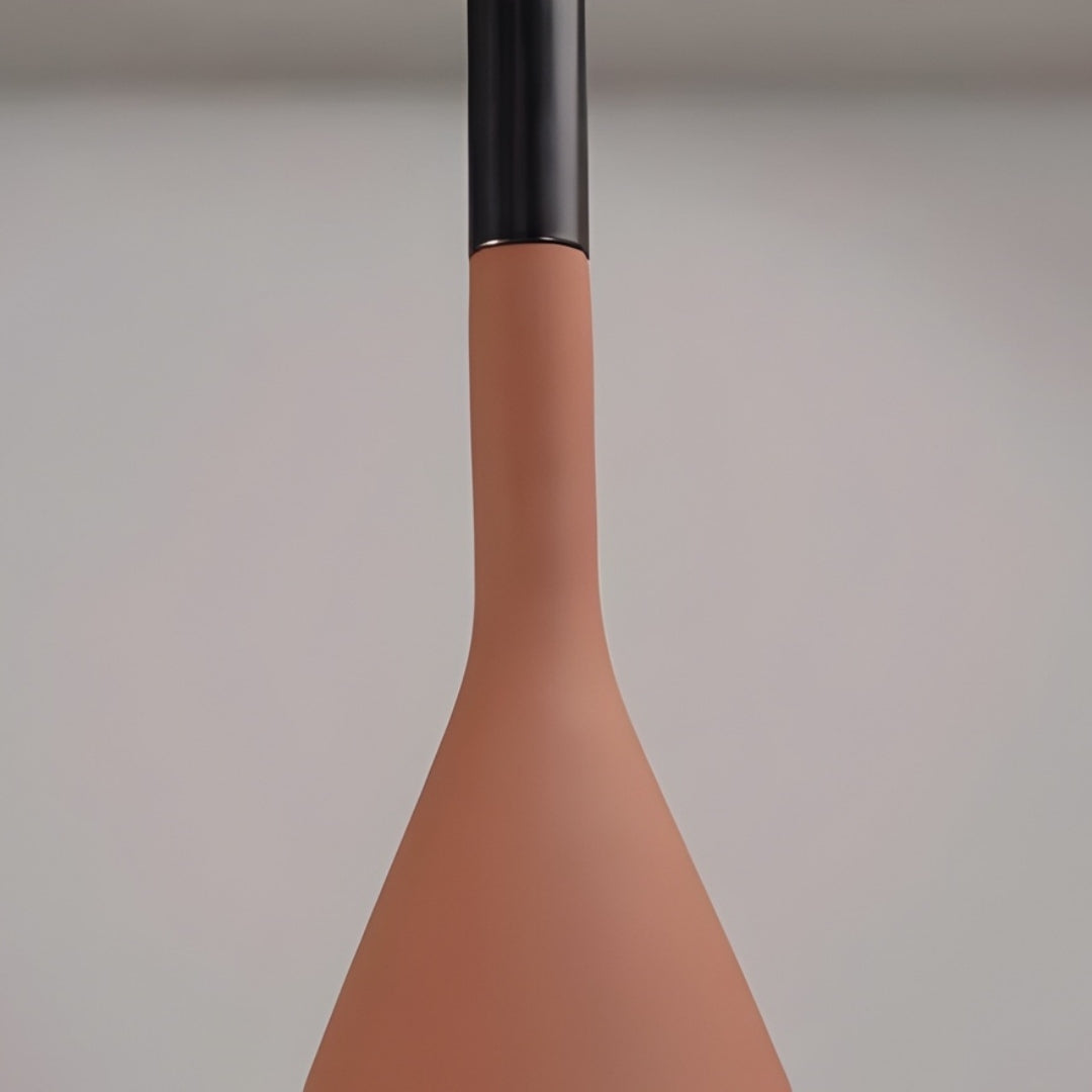 Lampe suspendue industrielle Alphomo - Lampe suspendue minimaliste pour îlot de cuisine et table à manger N04