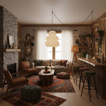 Bild in Gallery-Viewer laden, Beige Mulberry Paper Swag Pendant Light