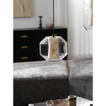 Charger l'image dans la visionneuse de galerie, Suspension en verre et albâtre