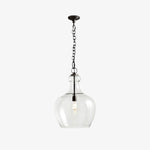 Load image into Gallery viewer, Lirra Hand Blown Glass Hanging Light – Industrial Style for Living Rooms and Entryways U11