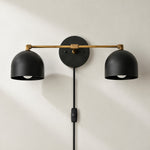 Charger l'image dans la visionneuse de galerie, Metio Dome Mid-Century Metal Plug-In Wall Light