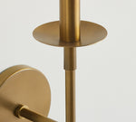Cargar imagen en el visor de la Galería, Aplique de pared Rowan Classic Linen - Lámpara de latón con pantalla de tela

