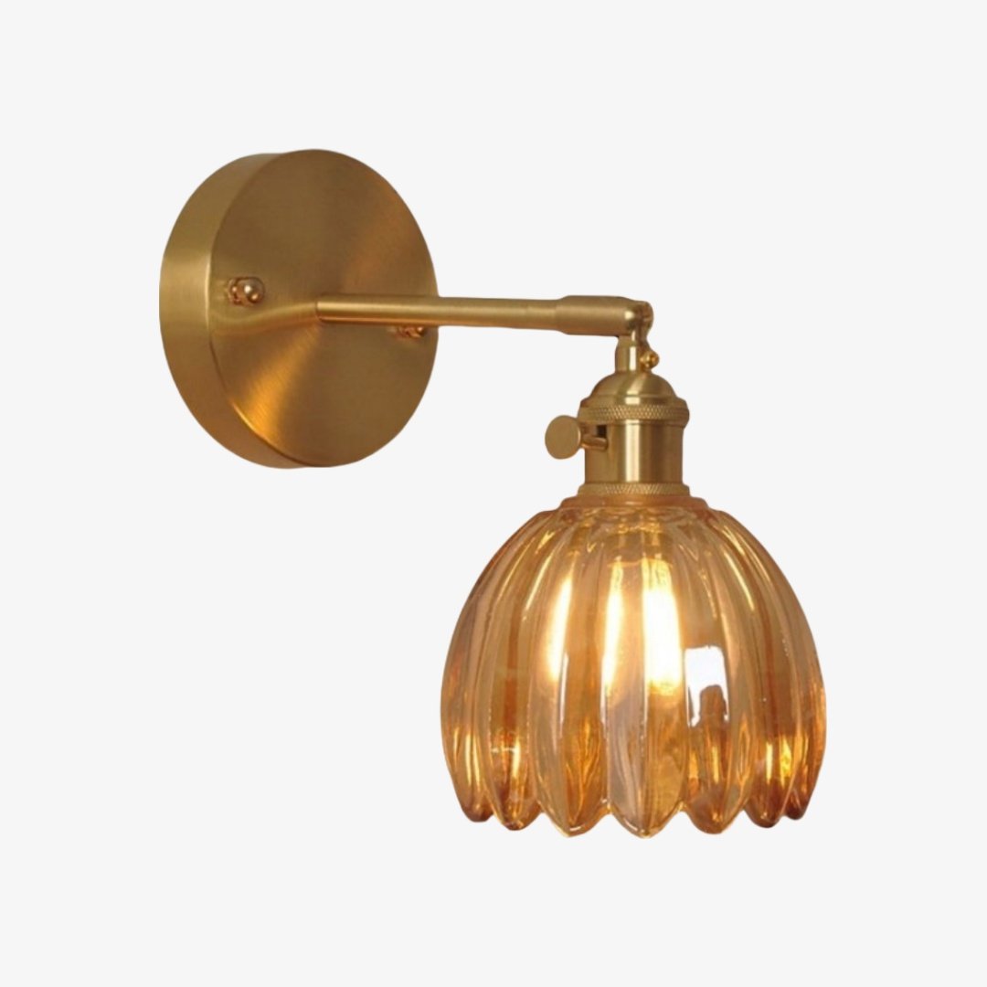 Aplique de Pared Floral Tulipán Blossix – Lámpara de Pared Moderna con Base de Metal para Iluminación Interior del Hogar N64