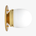 Cargar imagen en el visor de la Galería, Opalume Glass Flush Mount Ceiling and Wall Light - Art Deco Small Globe Fixture
