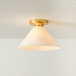 Cargar imagen en el visor de la Galería, Lámpara de techo Conica Cone Flush Mount: lámpara de techo de cristal para espacios modernos
