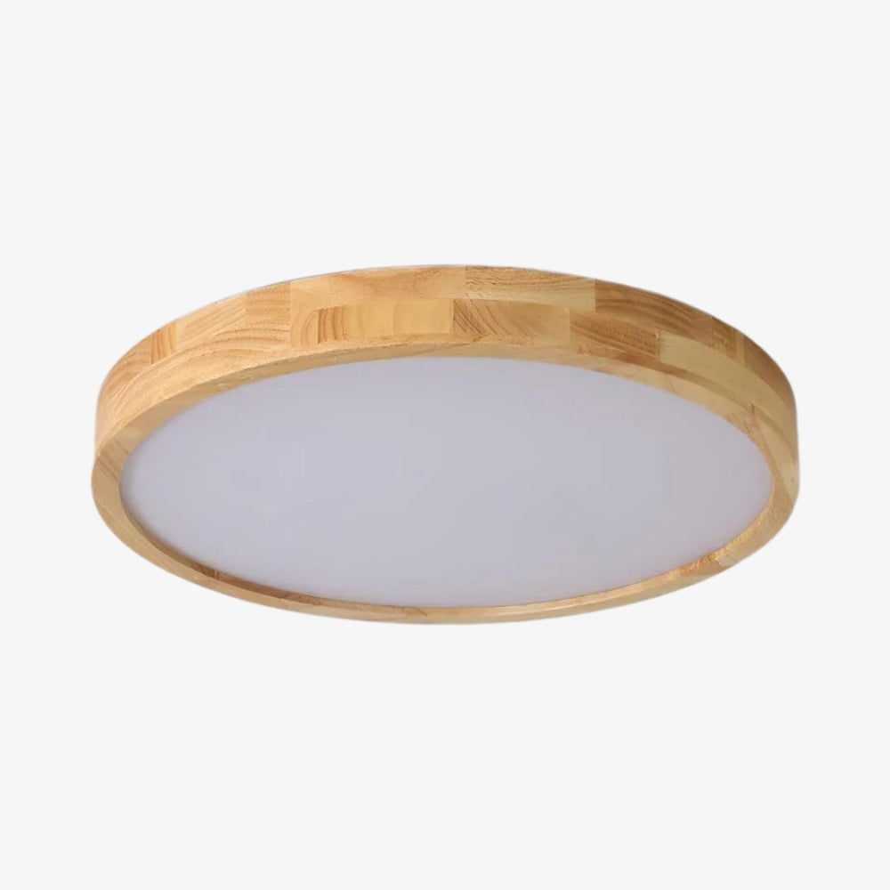 Plafonnier LignoForma en forme géométrique - Plafonnier LED contemporain en bois pour chambre et salon