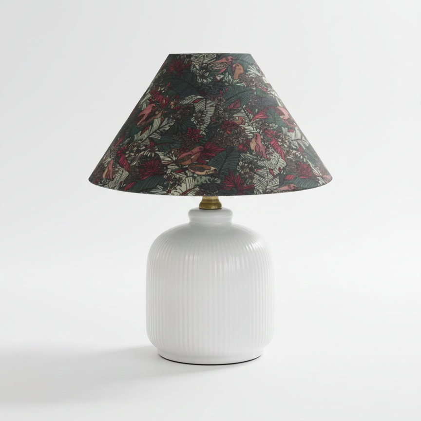 Lampe de table florale evergreen – Éclairage d'ambiance décoratif moderne et minimaliste pour salon