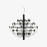 Bild in Gallery-Viewer laden, Tendrila Zeitgenössischer Mehrfachleuchter – Industrieinspirierte Metallaufhängung für Aufenthaltsräume N01