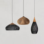 Bild in Gallery-Viewer laden, Woven Rattan Wood Plug-In Pendant Light