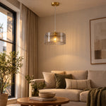 Charger l'image dans la visionneuse de galerie, Single Drum Pendant for the Side of a Room