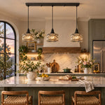 Charger l'image dans la visionneuse de galerie, Wabi-Sabi Brass Glass Pendant Light