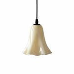 Cargar imagen en el visor de la Galería, Cream yellow glass pendant light