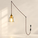 Load image into Gallery viewer, Molded Glass Plug-In Pendant