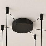 Charger l'image dans la visionneuse de galerie, Round black ceiling canopy with adjustable arms