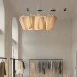 Load image into Gallery viewer, Nordic Linen Pleated  Fabric Pendant Light Lampshade

