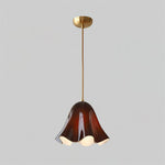 Charger l&#39;image dans la visionneuse de galerie, Bellina Wave-Edge Glass Pendant Lamp — Organic Contemporary Style for Dining &amp; Living
