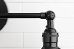Charger l&#39;image dans la visionneuse de galerie, Conique Metal Industrial Wall Sconce with Dual Cone Shades - Vintage Metal Finish
