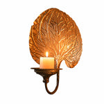 Cargar imagen en el visor de la Galería, Vintage Leaf Wall Candle Sconce