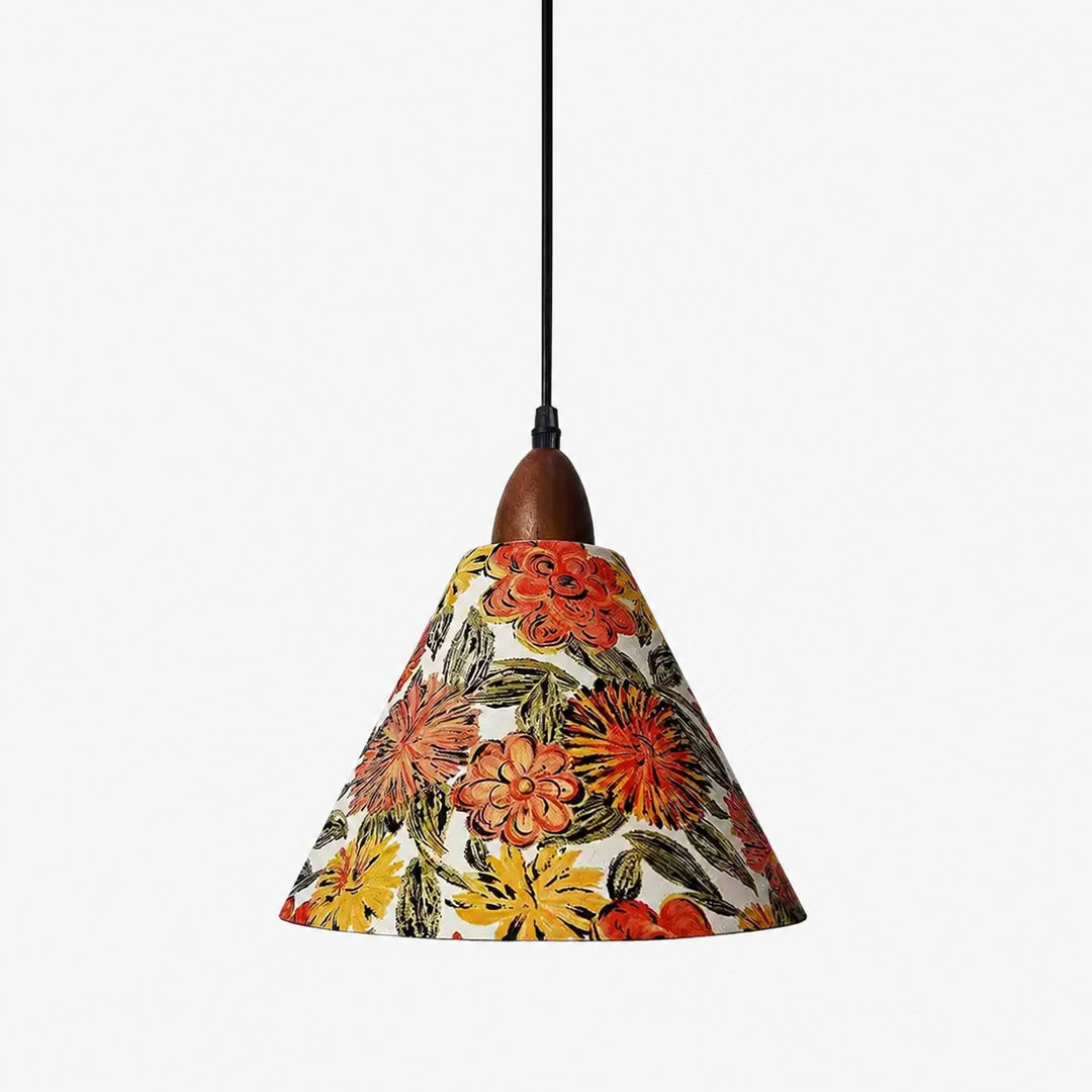 Liberty-Style Floral Fabric Pendant Light