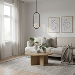 Charger l'image dans la visionneuse de galerie, Suspension Moderne Halozen - Lampe Suspendue Décorative au Profil Ovale Doux pour Salon