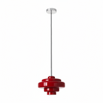 Load image into Gallery viewer, Koloro Modern Art-Inspired Curved Glass Pendant Fixture - Transitional Style Lighting for Living Spaces
