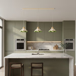 Charger l'image dans la visionneuse de galerie, Suspension en résine en forme d'onde Resinova - Résine métallique moderne pour salles à manger et cuisines