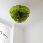 Load image into Gallery viewer, Lotus Leaf Layered Glass Chandelier
