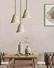 Japanese Wabi Sabi Cement Bell Shape Pendant Light M28