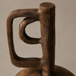 Load image into Gallery viewer, Hand-Carved Solid Wood Sculptural Vase