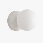 Bild in Gallery-Viewer laden, Marble globe wall sconce in Carrara White Marble