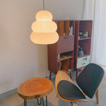 Bild in Gallery-Viewer laden, Beige Mulberry Paper Swag Pendant Light