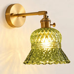 Cargar imagen en el visor de la Galería, Vintage Brass Pineapple Glass Wall Lamp