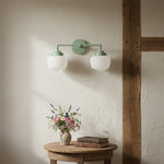 Charger l&#39;image dans la visionneuse de galerie, Opalume Glass Vanity Light - Vintage Inspired Bathroom Wall Lighting

