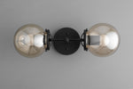 Charger l&#39;image dans la visionneuse de galerie, Lumio Globe Double Globe Vanity Wall Light - Rustic Farmhouse Bathroom Wall Fixture
