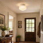 Cargar imagen en el visor de la Galería, Embossed glass ceiling light in an entryway scene