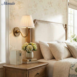 Load image into Gallery viewer, Luvora Fabric Shade Wall Sconce with Drum Shade - Classic Pleated Sconce Light