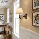 Load image into Gallery viewer, Luvora Fabric Shade Wall Sconce with Drum Shade - Classic Pleated Sconce Light