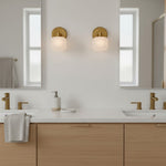 Cargar imagen en el visor de la Galería, Aplique de Pared de Vidrio Esmerilado Lirra Minimalista Moderna - Iluminación para Tocador de Baño